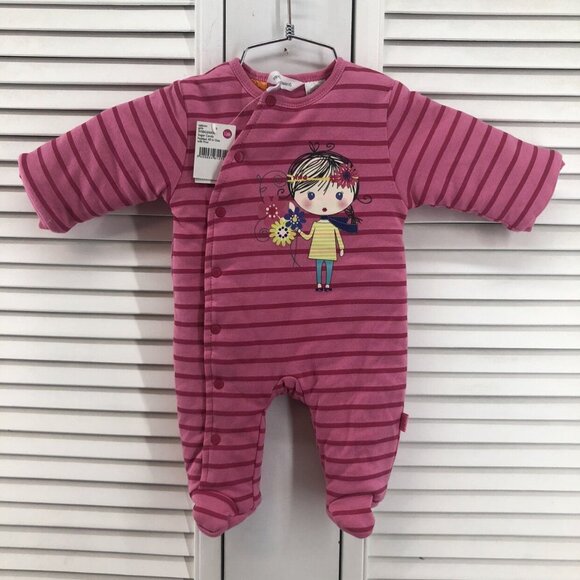 Pumpkin Patch Size 0-3M Padded All in One Pink - Picture 1 of 8